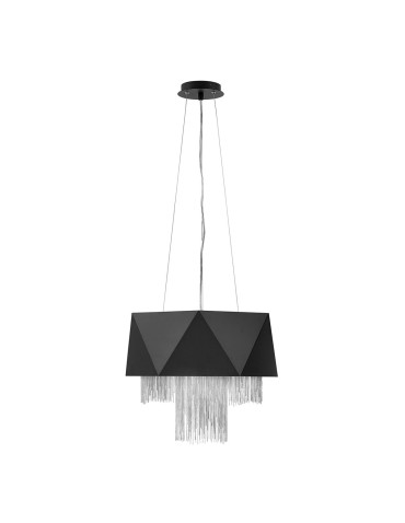 Elstead ZUMA Pendant E27 6x60W Black/Silver HK-ZUMA6-SBS