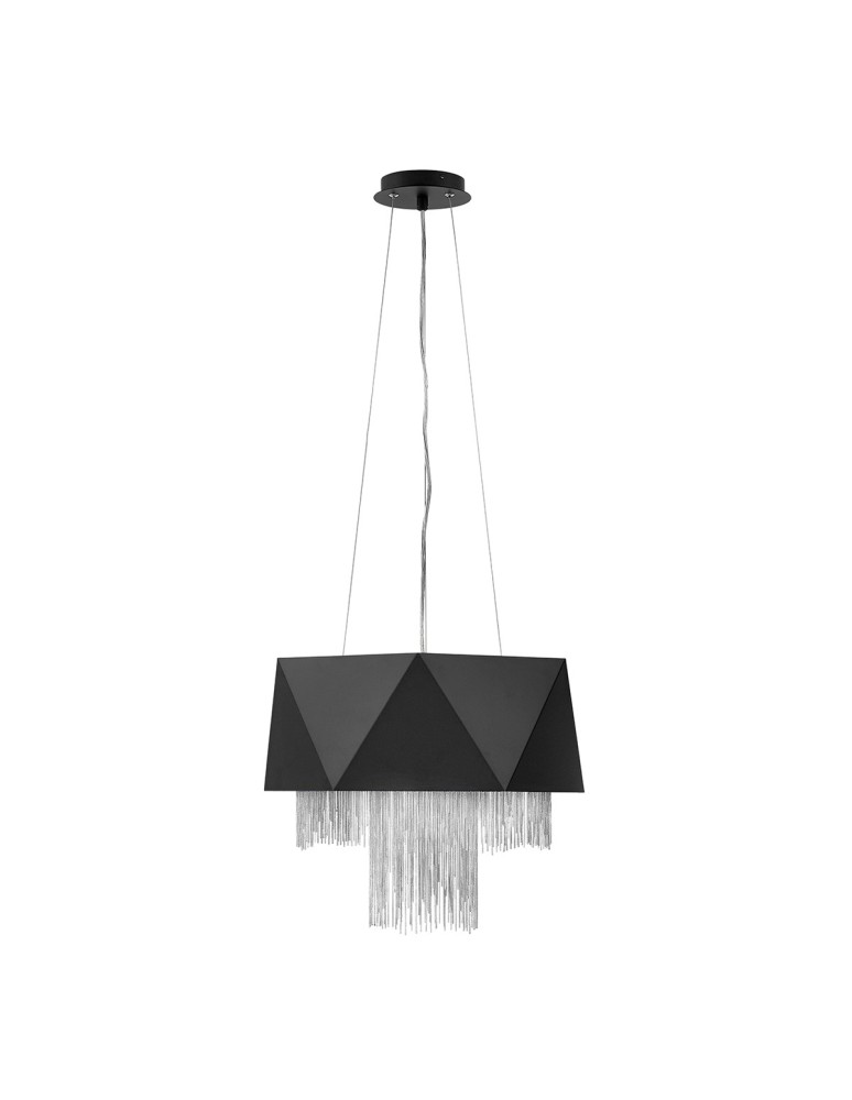 Pendant lamps - Elstead ZUMA Pendant E27 6x60W Black/Silver HK-ZUMA6-SBS - product kolory-swiatla.pl 1
