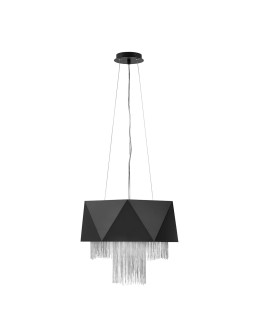 Elstead ZUMA Pendant E27 6x60W Black/Silver HK-ZUMA6-SBS