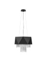 Elstead ZUMA Pendant E27 6x60W Black/Silver HK-ZUMA6-SBS