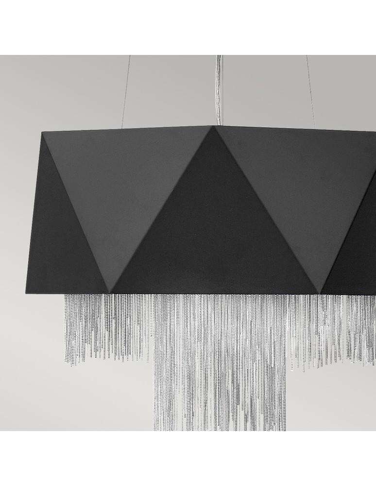 Pendant lamps - Elstead ZUMA Pendant E27 6x60W Black/Silver HK-ZUMA6-SBS - product kolory-swiatla.pl 2