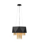 Pendant lamps - Elstead ZUMA Pendant E27 6x60W Black/Gold HK-ZUMA6-SBG - product 1