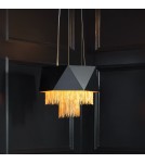 Pendant lamps - Elstead ZUMA Pendant E27 6x60W Black/Gold HK-ZUMA6-SBG - product 5