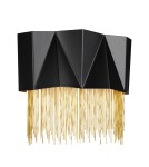 Glamour wall lamps - Elstead ZUMA Wall lamp G9 3x3W Black/Gold HK-ZUMA-3W-SBG - product 1