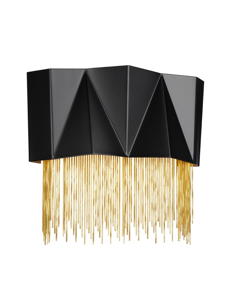 Glamour wall lamps - Elstead ZUMA Wall lamp G9 3x3W Black/Gold HK-ZUMA-3W-SBG - product kolory-swiatla.pl 1