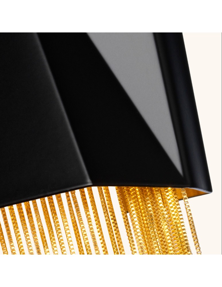 Glamour wall lamps - Elstead ZUMA Wall lamp G9 3x3W Black/Gold HK-ZUMA-3W-SBG - product kolory-swiatla.pl 3