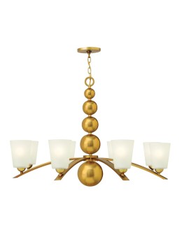 Elstead ZELDA 8x60W Brass E27 Chandelier HK-ZELDA8-VS