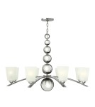 Modern chandeliers - Elstead ZELDA Chandelier E27 8x60W Nickel HK-ZELDA8-PN - product 1