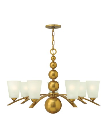 Elstead ZELDA Chandelier E27 7x60W Brass HK-ZELDA7-VS