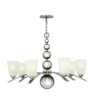 Modern chandeliers - Elstead ZELDA Chandelier E27 7x60W Nickel HK-ZELDA7-PN - product 1
