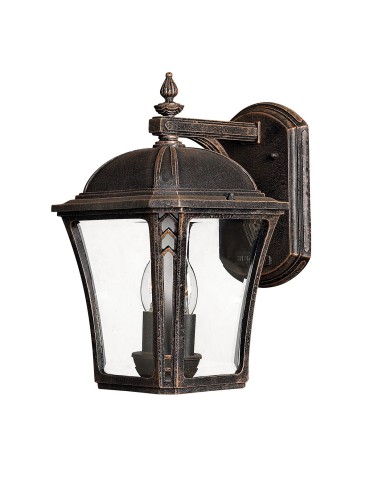 Elstead WABASH Wall lamp E14 2x40W IP44 Brown HK-WABASH2-M