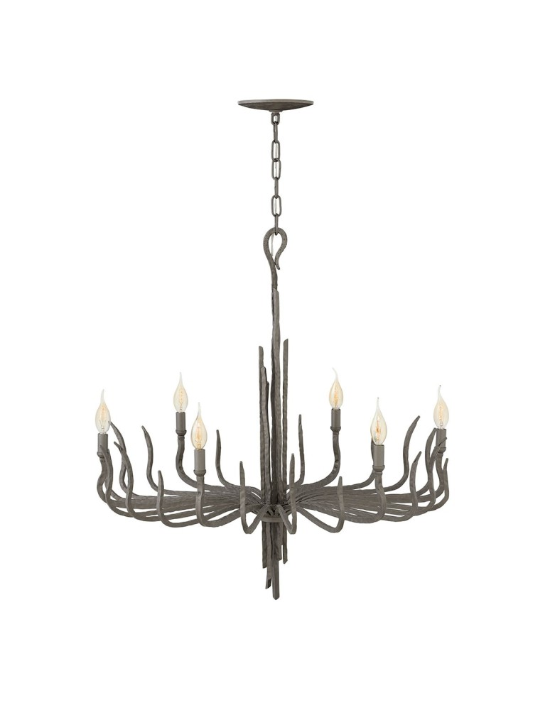 Chandelier chandeliers - Elstead SPYRE Chandelier E14 6x60W Brown HK-SPYRE6C-MMB - product kolory-swiatla.pl 1