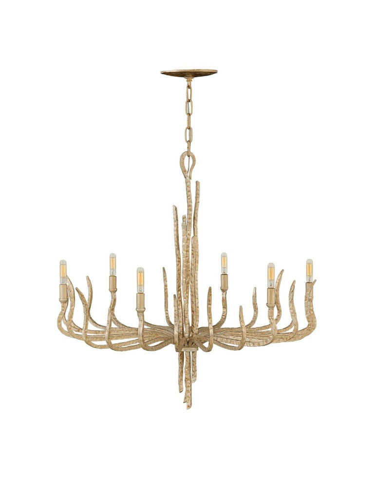 Chandelier chandeliers - Elstead SPYRE Chandelier E14 6x60W Gold HK-SPYRE6C-CPG - product kolory-swiatla.pl 1