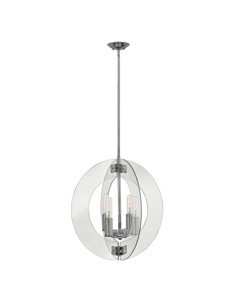 Modern chandeliers - Elstead SOLSTICE Chandelier E27 4x100W Chrome HK-SOLSTICE4 - product kolory-swiatla.pl 1