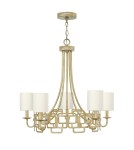 Chandelier with lampshade - Elstead SABINA Chandelier E14 5x40W Silver HK-SABINA5 - product 1