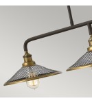 Triple pendant lamps - Elstead RIGBY E27 3x60W Brown Chandelier HK-RIGBY-ISLE-KZ - product 3