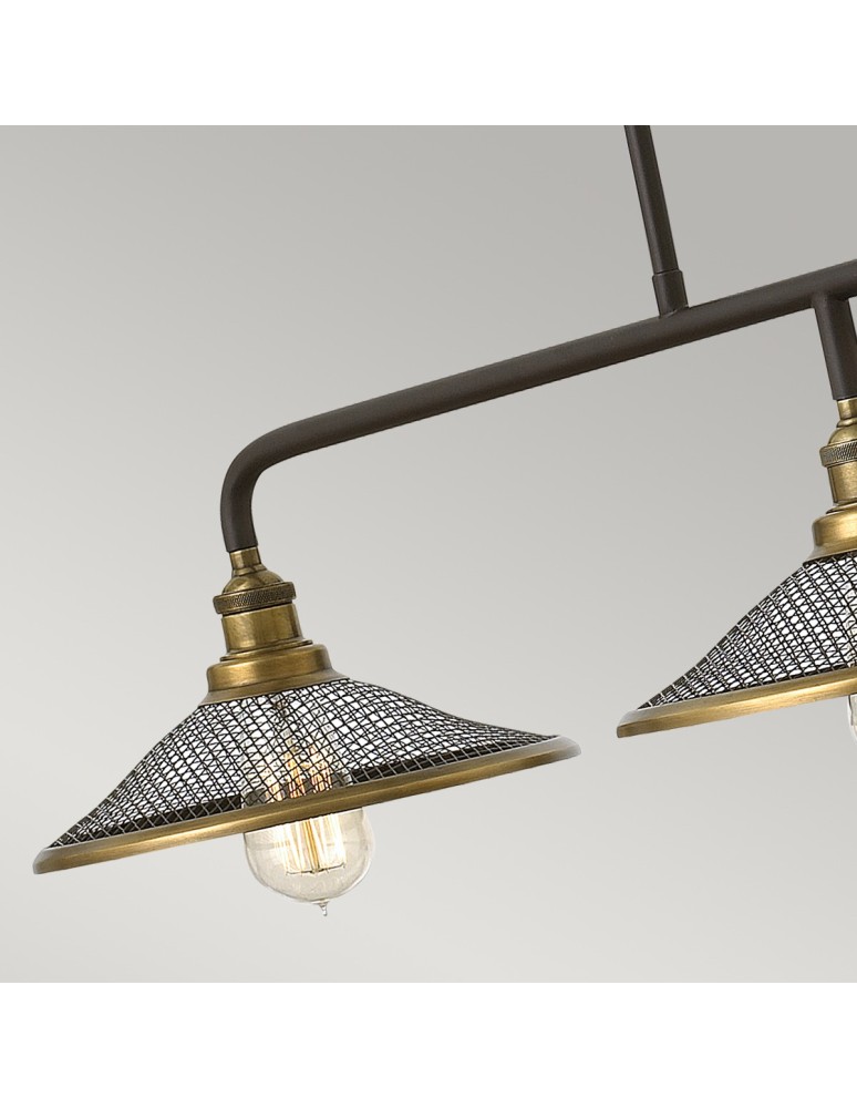 Triple pendant lamps - Elstead RIGBY E27 3x60W Brown Chandelier HK-RIGBY-ISLE-KZ - product kolory-swiatla.pl 3