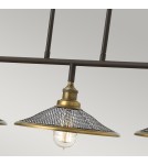 Triple pendant lamps - Elstead RIGBY E27 3x60W Brown Chandelier HK-RIGBY-ISLE-KZ - product 4