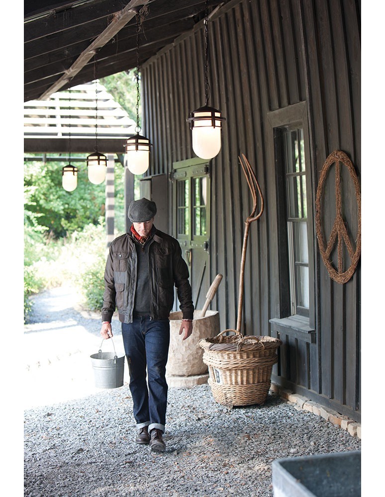 Pendant lamps - Elstead REEF Pendant E27 1x60W Brown HK-REEF8-VZ - product kolory-swiatla.pl 2