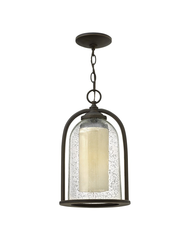 Pendant lamps - Elstead QUINCY Pendant E27 1x100W Brown HK-QUINCY8-M - product kolory-swiatla.pl 1
