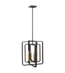 Pendant lamps - Elstead QUENTIN Pendant E14 4x60W Brown HK-QUENTIN-4P-B - product 1