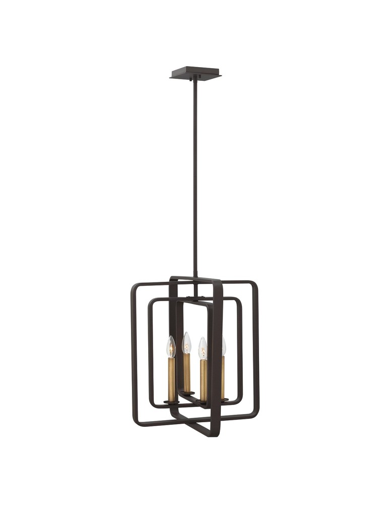 Pendant lamps - Elstead QUENTIN Pendant E14 4x60W Brown HK-QUENTIN-4P-B - product kolory-swiatla.pl 1
