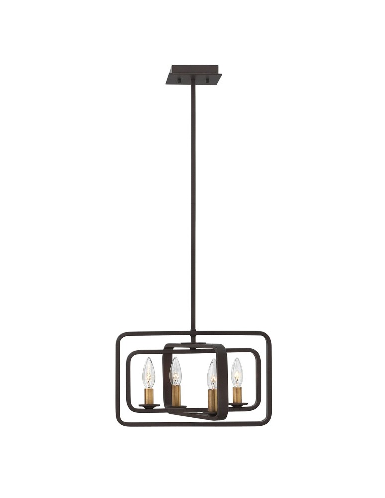 Pendant lamps - Elstead QUENTIN Pendant E14 4x60W Brown HK-QUENTIN-4P-A - product kolory-swiatla.pl 1