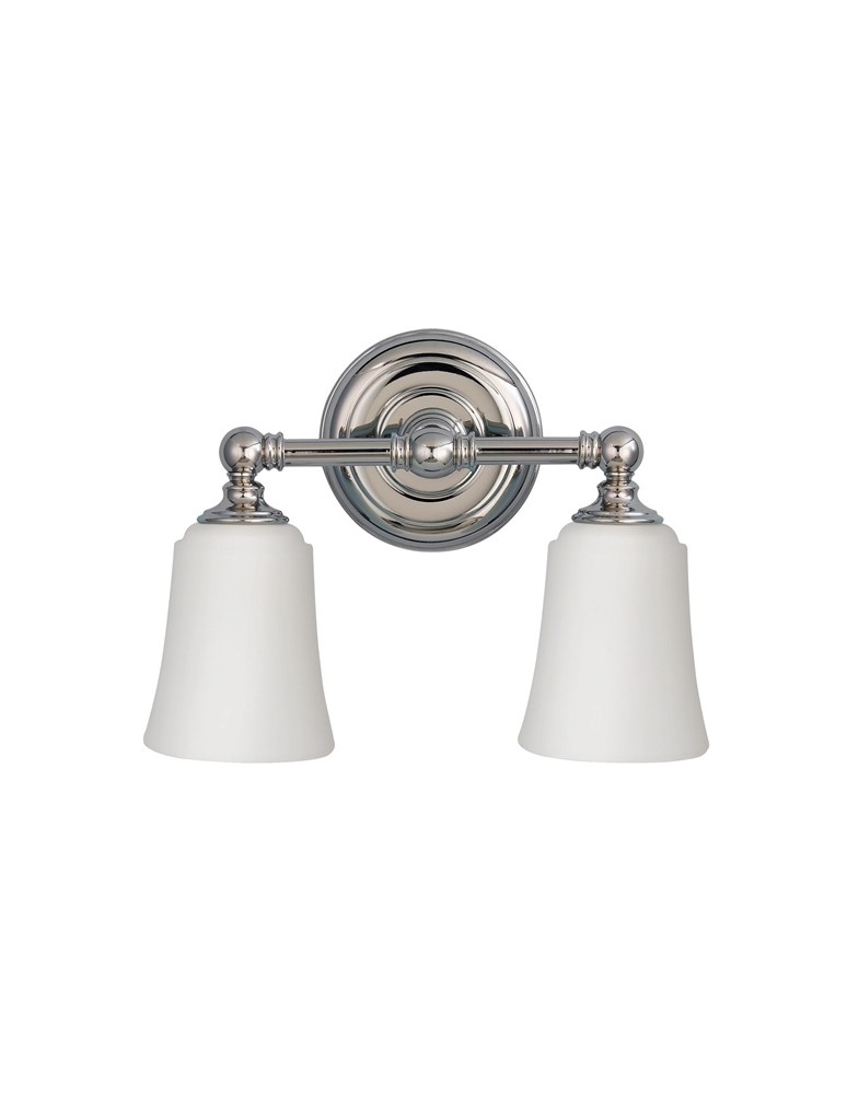 Wall lamps - Feiss HUGENOT LAKE 2x40W G9 FE/HUGOLAKE2BATH Wall lamp. - product kolory-swiatla.pl 1