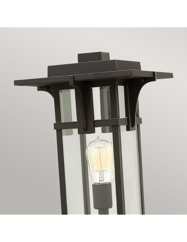 Standing garden lamps - Elstead MANHATTAN Outdoor Standing E27 1x100W IP44 Brown HK-MANHATTAN3-M. - product kolory-swiatla.pl 2