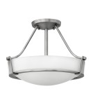 Ceiling lamps - Elstead HATHAWAY Pendant E27 2x100W Antique Nickel HK-HATHAWAY-SFSN - product 1