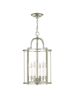 Elstead GENTRY Pendant E14 6x60W Nickel HK-GENTRY-P-L-PN