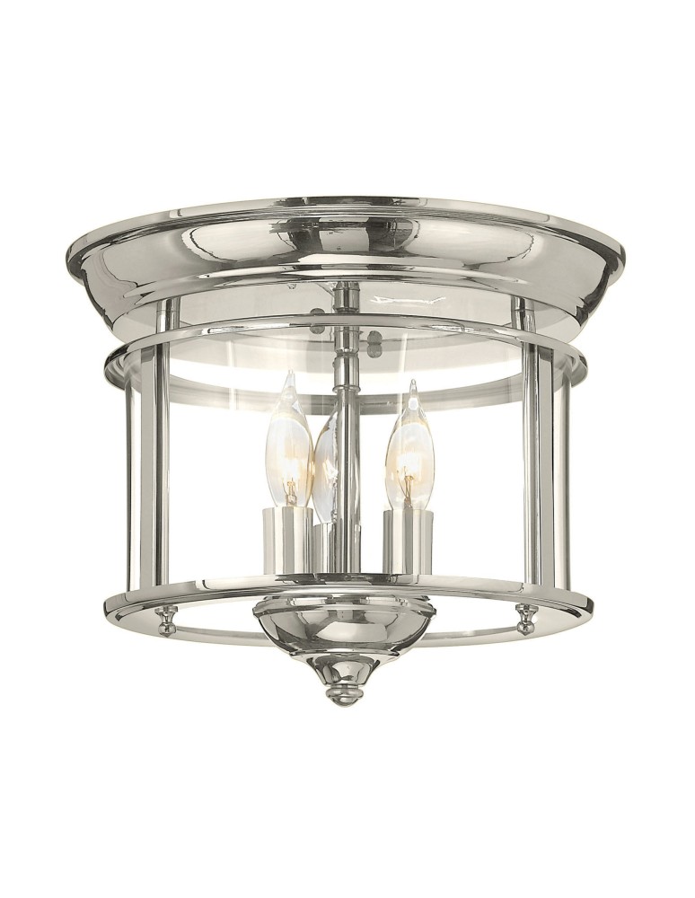 Ceiling lamps - Elstead GENTRY Plafond E14 3x40W Nickel HK-GENTRY-F-PN - product kolory-swiatla.pl 1