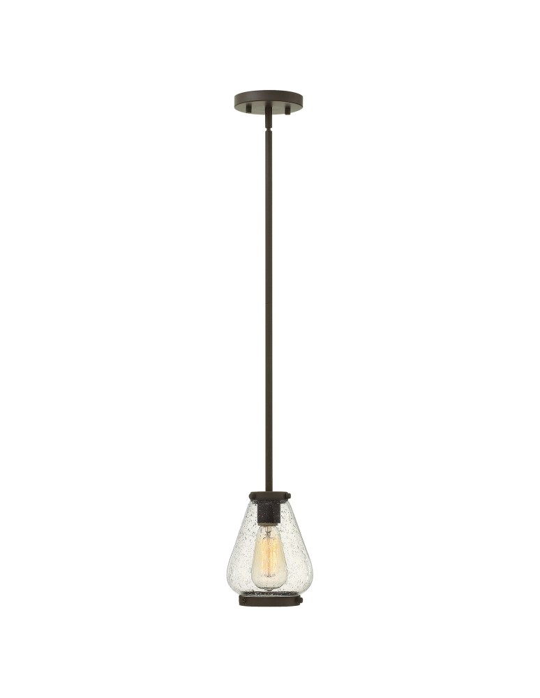 Pendant lamps - Elstead FINLEY Pendant E27 1x100W Brown HK-FINLEY-P-OZ - product kolory-swiatla.pl 1
