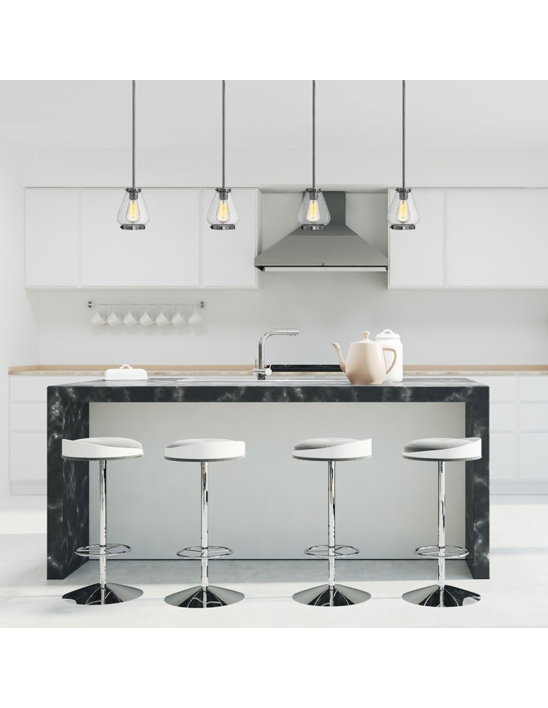 Pendant lamps - Elstead FINLEY Pendant E27 1x100W Chrome HK-FINLEY-P-CM - product kolory-swiatla.pl 2