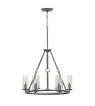 Chandeliers - Elstead DAKOTA Chandelier E14 6x60W Nickel HK-DAKOTA6 - product 1