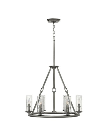 Elstead DAKOTA Chandelier E14 6x60W Nickel HK-DAKOTA6