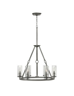Elstead DAKOTA Chandelier E14 6x60W Nickel HK-DAKOTA6