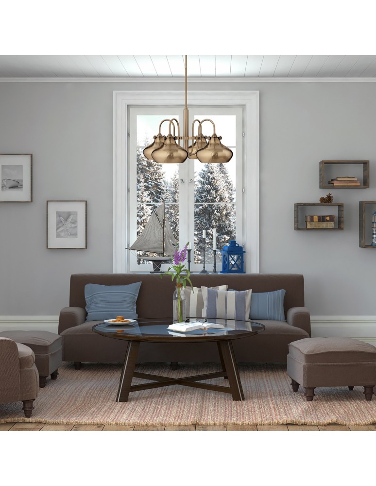 Chandeliers - Elstead CONGRESS chandelier E27 4x100W Bronze HK-CONGRESS4-C-BC - product kolory-swiatla.pl 2