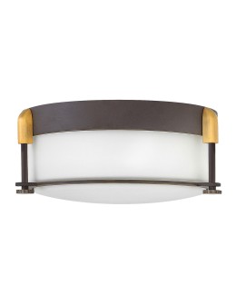 Elstead COLBIN Plafon E27 2x60W Brązowy HK-COLBIN-F-S-OZ