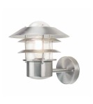 Outdoor wall lamps - Elstead HELSINKI Wall lamp E27 1x60W IP44 Steel HELSINKI-W - product 1