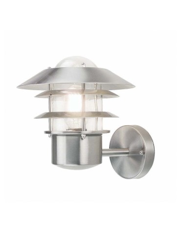 Elstead HELSINKI Wall lamp E27 1x60W IP44 Steel HELSINKI-W