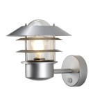 Outdoor lights with motion sensor - Elstead HELSINGOR Wall lamp E27 1x60W IP44 Motion Sensor Silver HELSINGOR-PIR - product 1