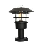 Standing garden lamps - Elstead HELSINGOR Outdoor Standing E27 1x60W IP44 Black HELSINGOR-PED-BK. - product 1