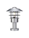 Elstead HELSINGOR Outdoor Standing E27 1x60W IP44 Silver HELSINGOR-PED.