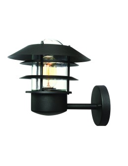 Elstead HELSINGOR Wall lamp E27 1x60W IP44 Black HELSINGOR-BK