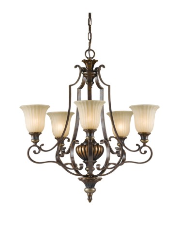 Feiss KELHAM HALL 5x100W E27 FE/KELHALL5 UPLT Pendant.