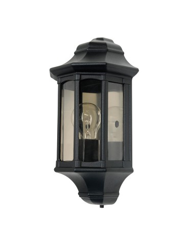 Elstead NEWBURY Wall lamp E27 1x60W IP44 Black GZH-NB7