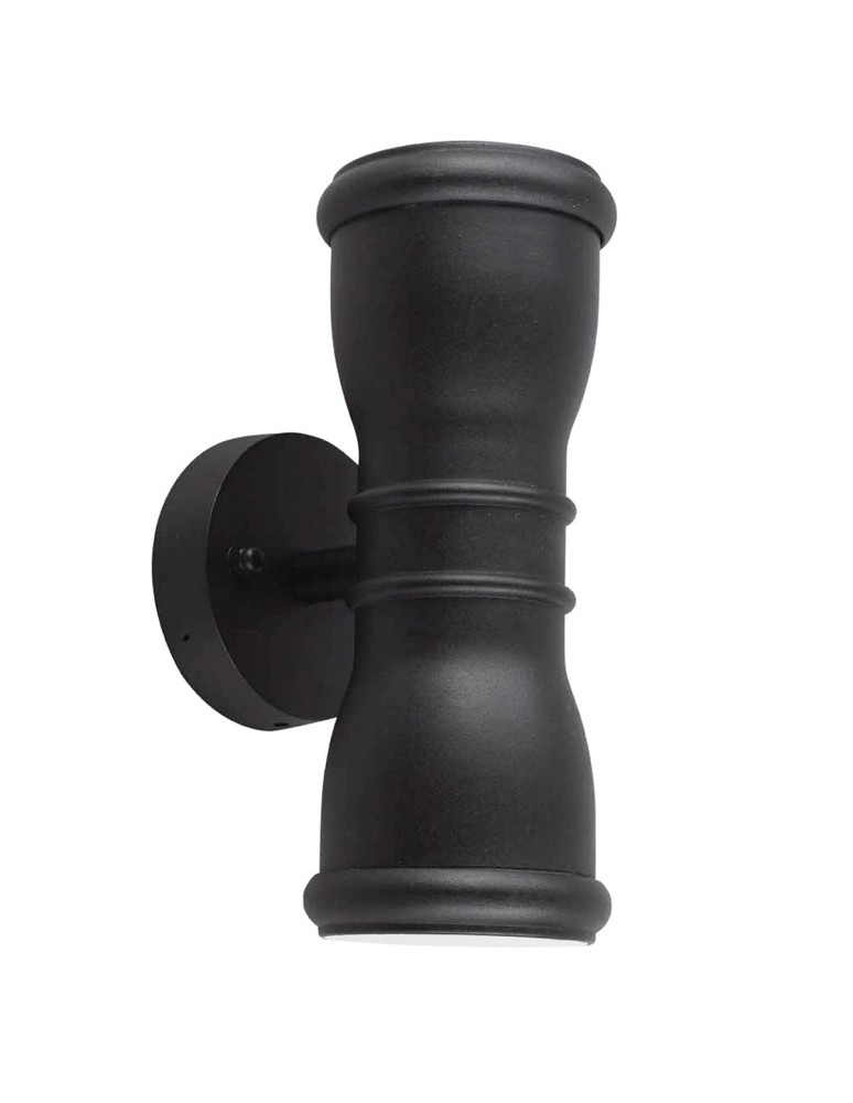 Outdoor wall lamps - Elstead MALVERN Wall lamp GU10 2x7W IP44 Black GZH-MALV - product kolory-swiatla.pl 1