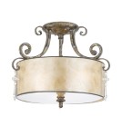 Ceiling lamps with lampshade - Quoizel KENDRA 3x60W E27 QZ/KENDRA/SF Ceiling light - product 1