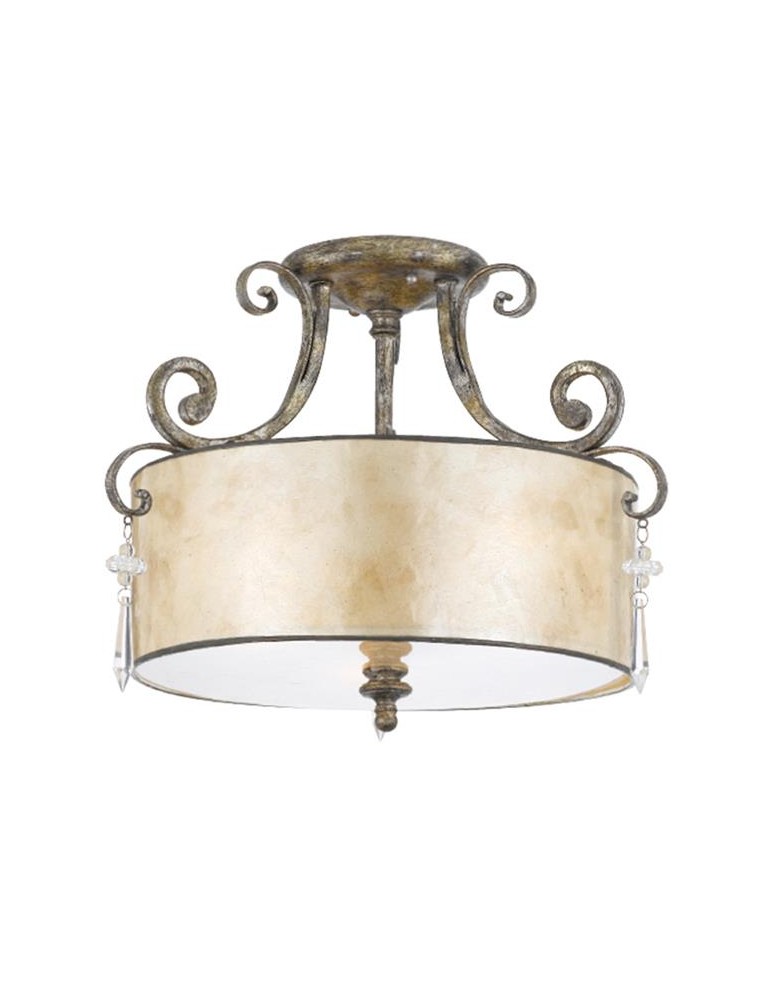 Ceiling lamps with lampshade - Quoizel KENDRA 3x60W E27 QZ/KENDRA/SF Ceiling light - product kolory-swiatla.pl 1